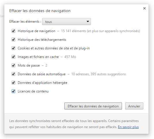 Comment supprimer lhistorique automatiquement dans google chrome